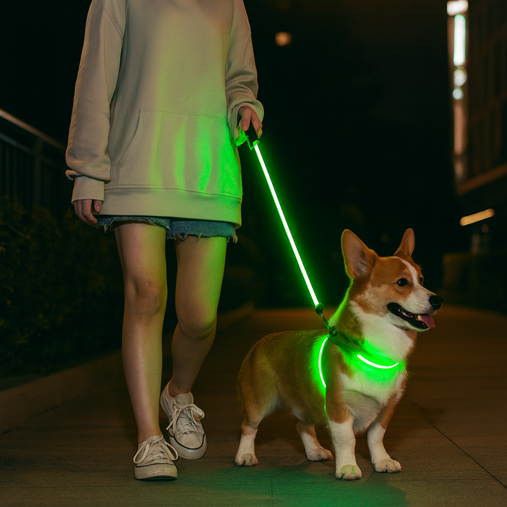 Correa LED – Seguridad y Estilo en Cada Paseo