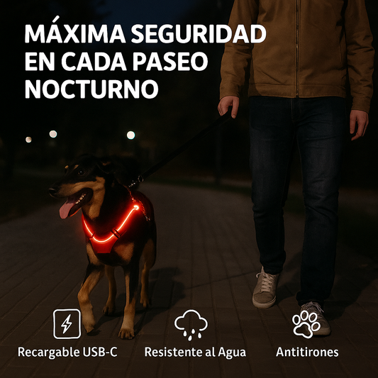 Arnés LED Antitirones Ergonómico
